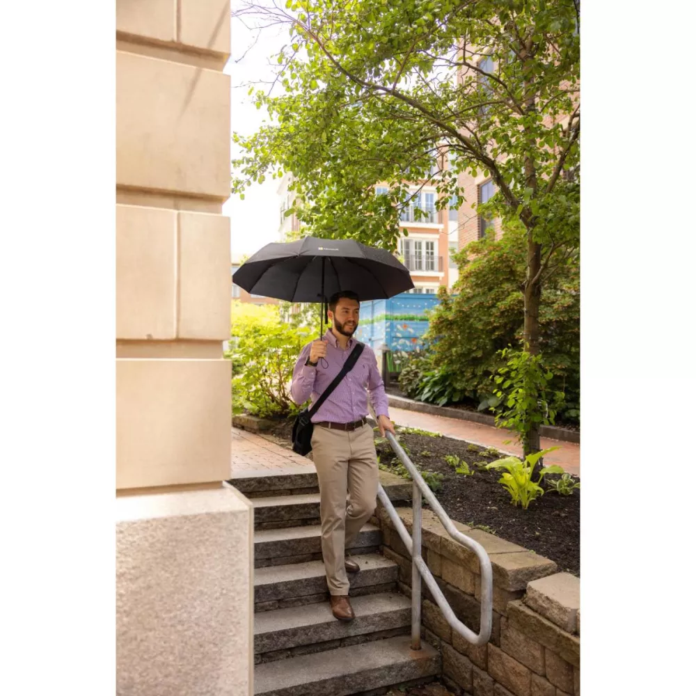 Parapluie pliant exécutif automatique recyclé Elements 46" - Noir