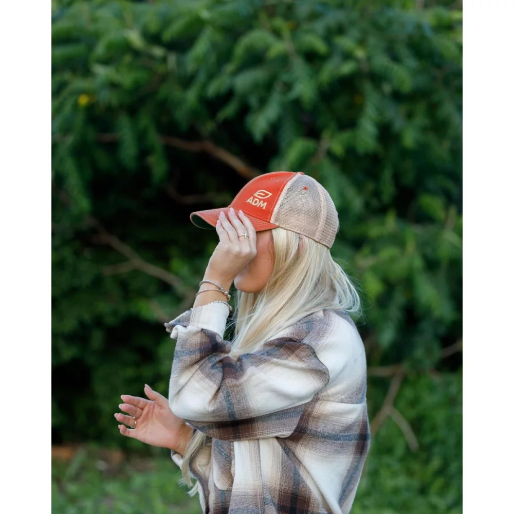 Merrimack Hat Co.™ Austin Vintage Trucker - Rouille-Tan