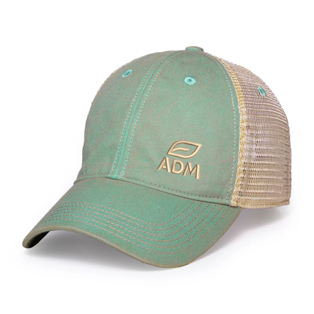 Merrimack Hat Co.™ Austin Vintage Trucker - Azul-Tan