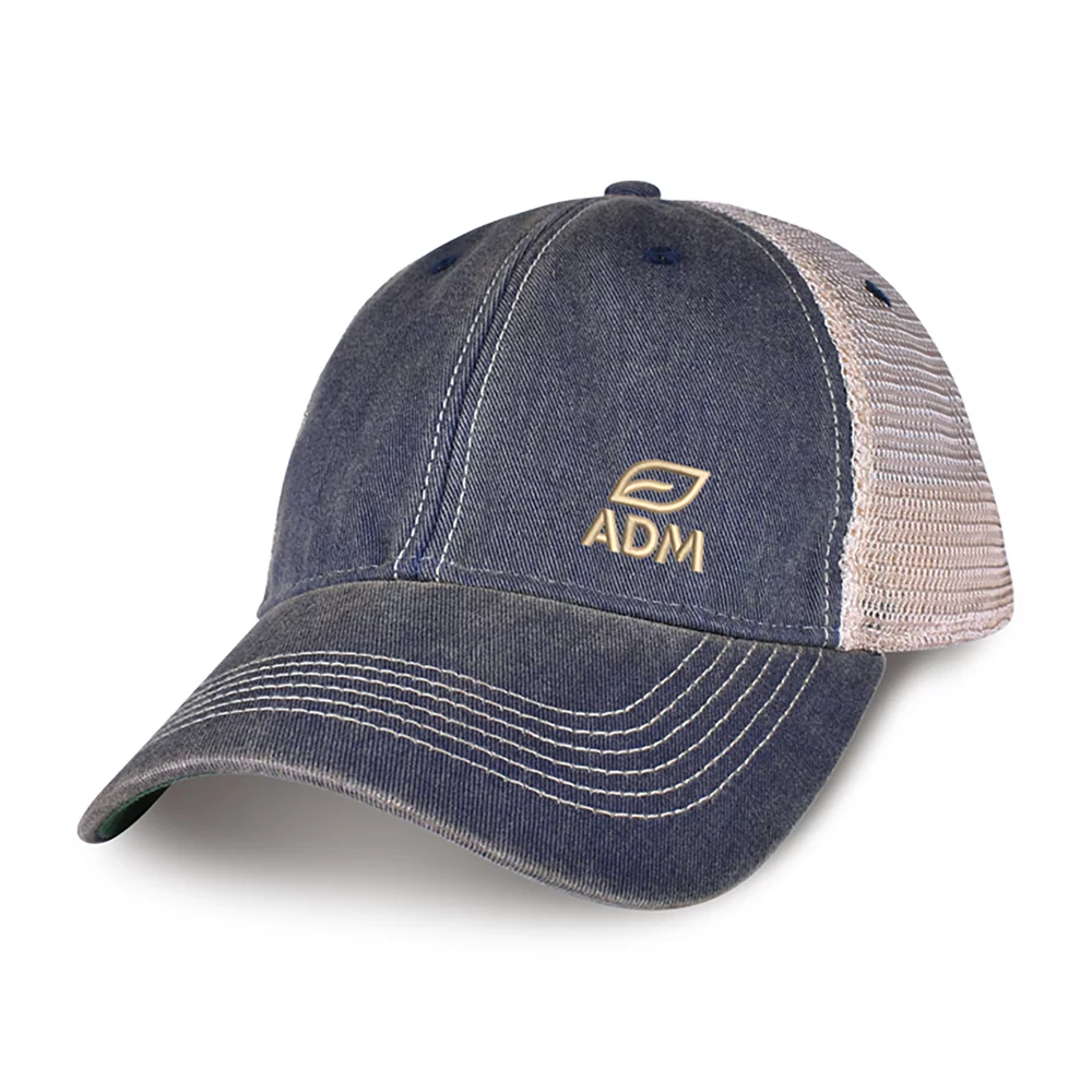 Merrimack Hat Co.™ Austin Vintage Trucker - Marine et Beige