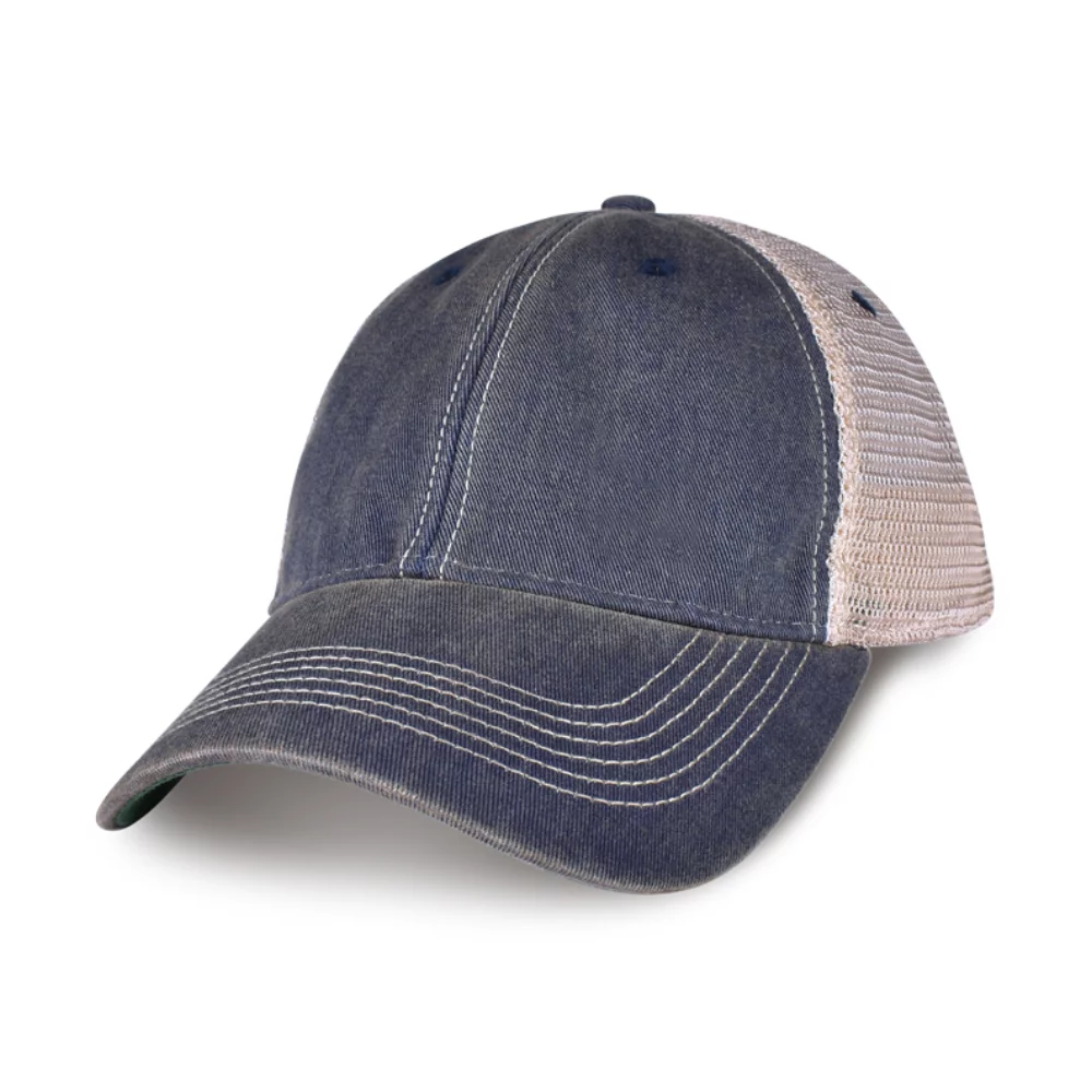 Merrimack Hat Co.™ Austin Vintage Trucker - Marine et Beige