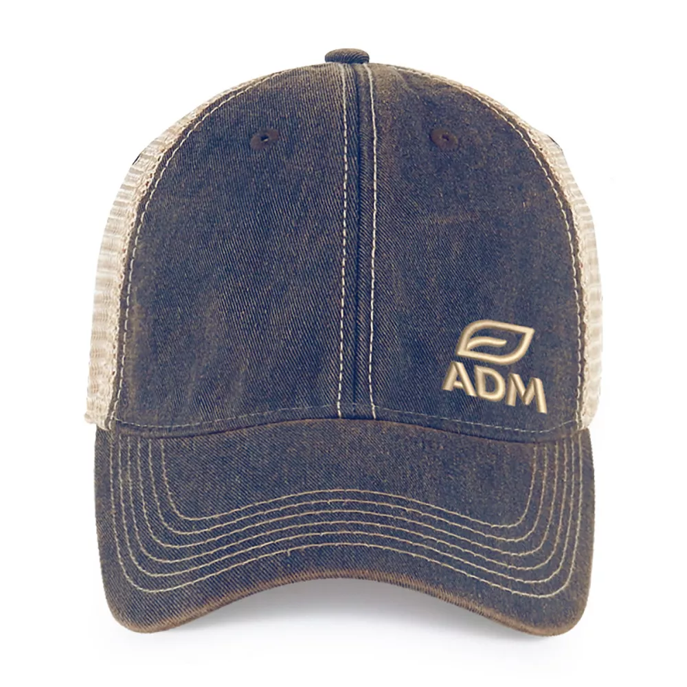 Merrimack Hat Co.™ Austin Vintage Trucker - Marine et Beige