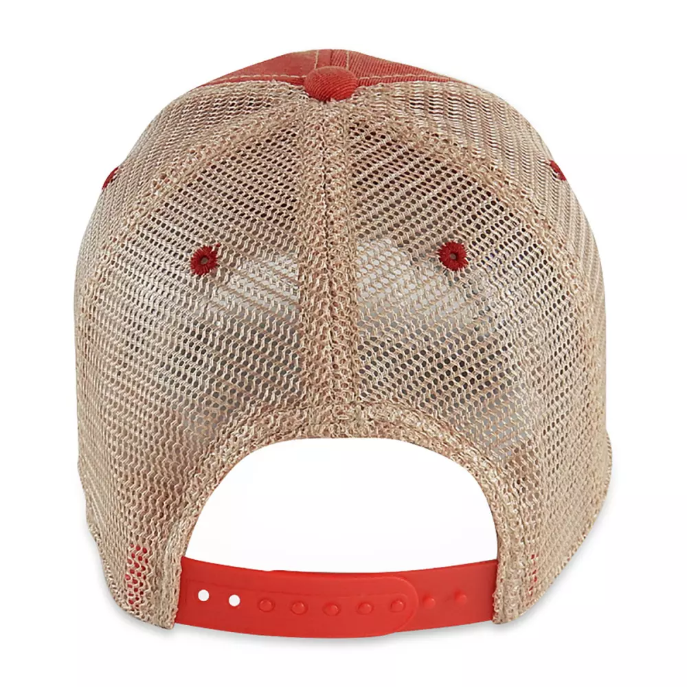 Merrimack Hat Co.™ Austin Vintage Trucker - Rouge et beige