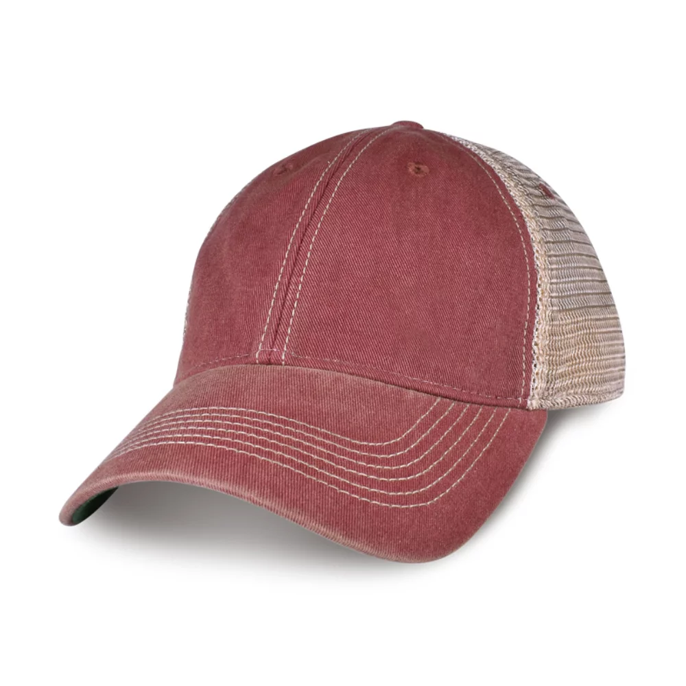 Merrimack Hat Co.™ Austin Vintage Trucker - Cardinal-Tan