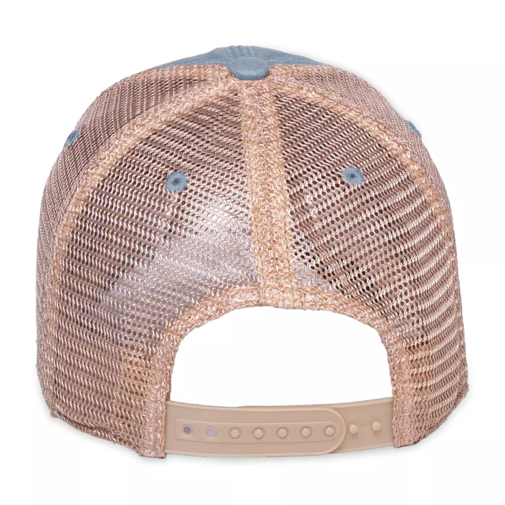 Merrimack Hat Co.™ Austin Vintage Trucker - Bleu Ciel-Beige