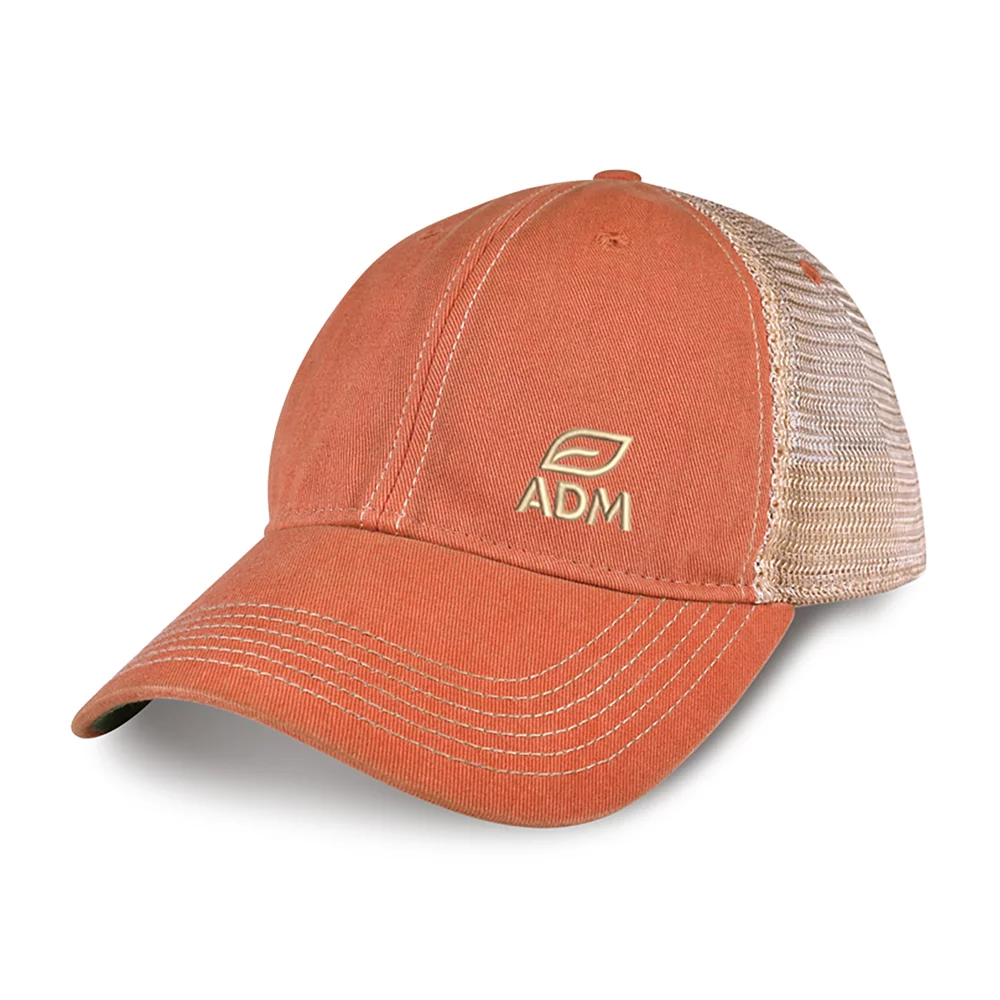 Merrimack Hat Co.™ Austin Vintage Trucker - Orange-Tan