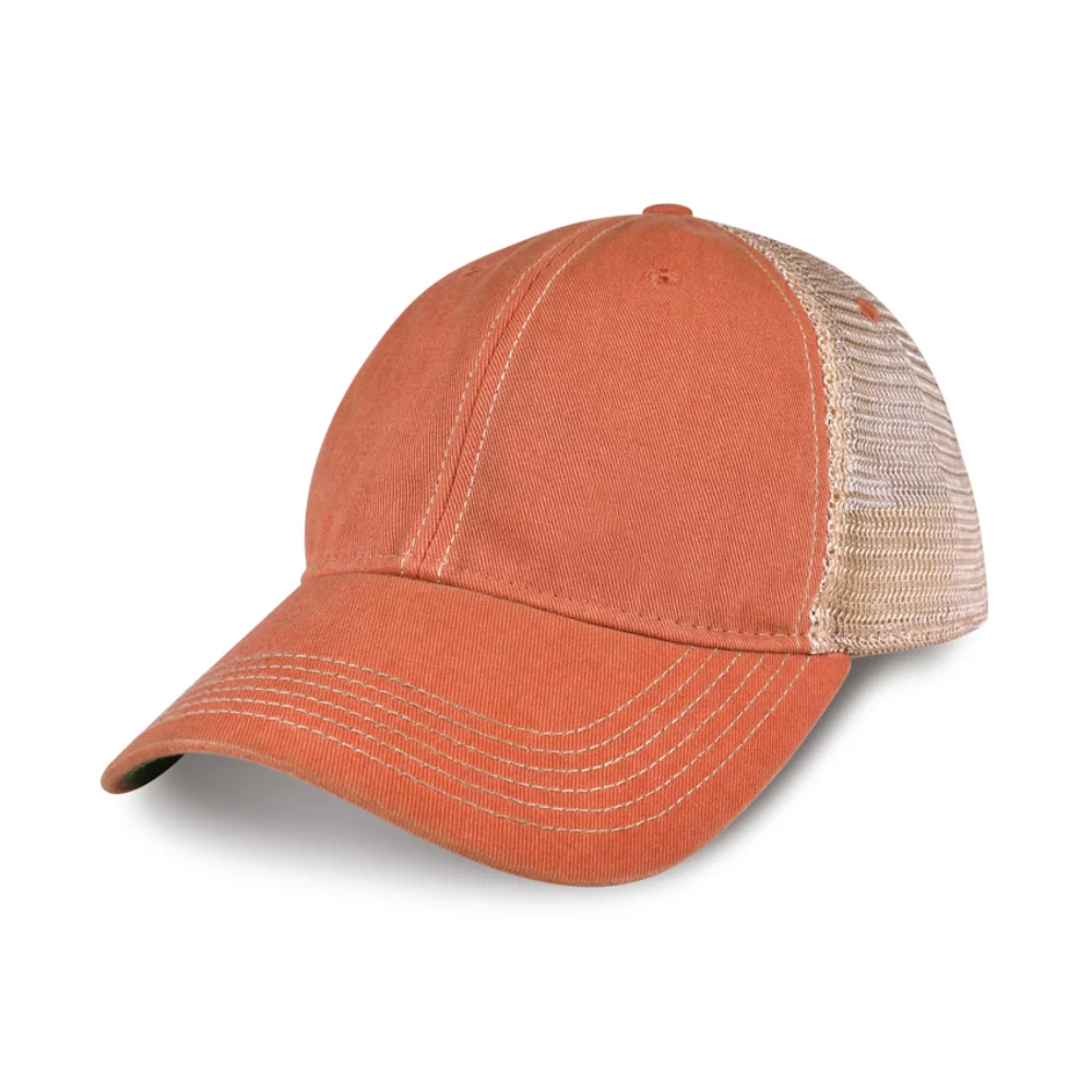 Merrimack Hat Co.™ Austin Vintage Trucker - Orange-Tan