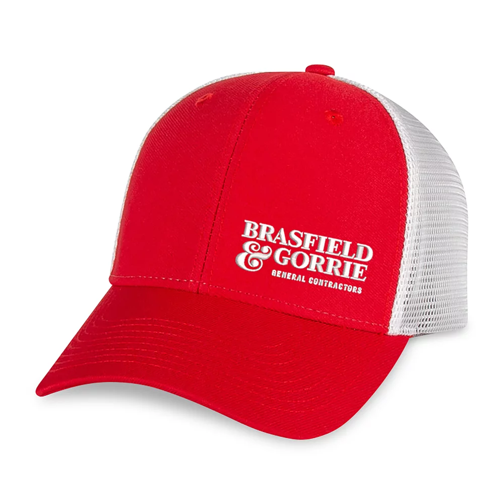 Merrimack Hat Co.™ Casey Trucker - Rouge-Blanc
