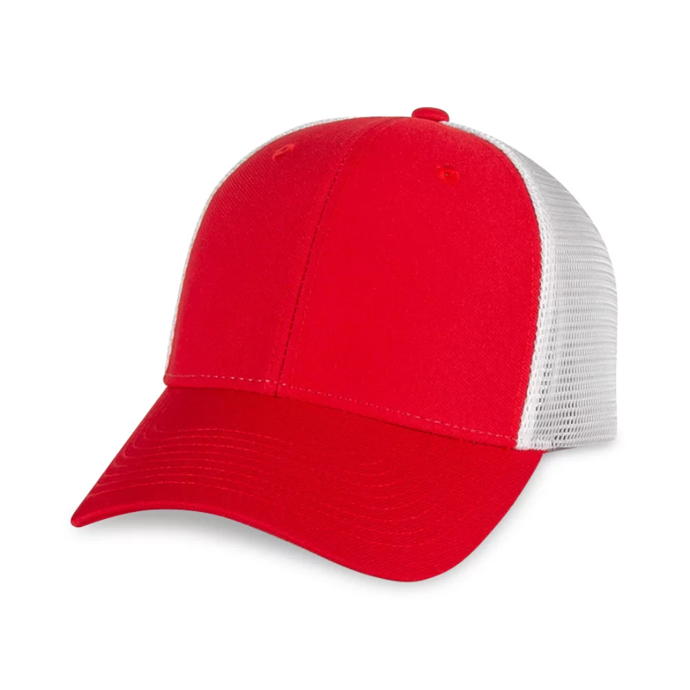 Merrimack Hat Co.™ Casey Trucker - Rouge-Blanc