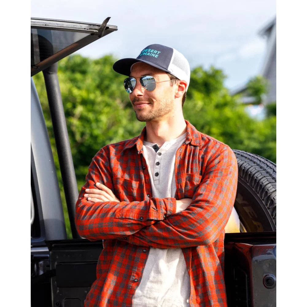 Merrimack Hat Co.™ Colt Trucker - Marine-Blanc