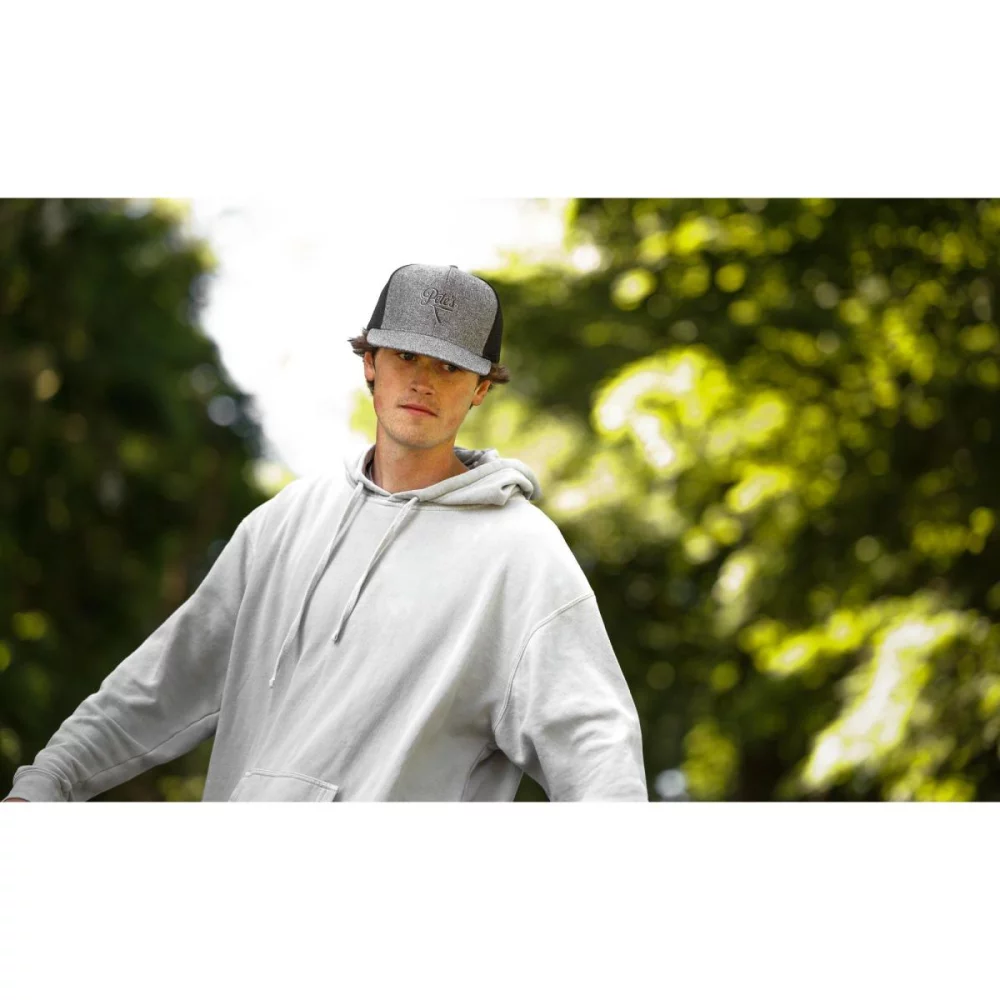 Merrimack Hat Co.™ Axel Trucker - Gris chiné-noir