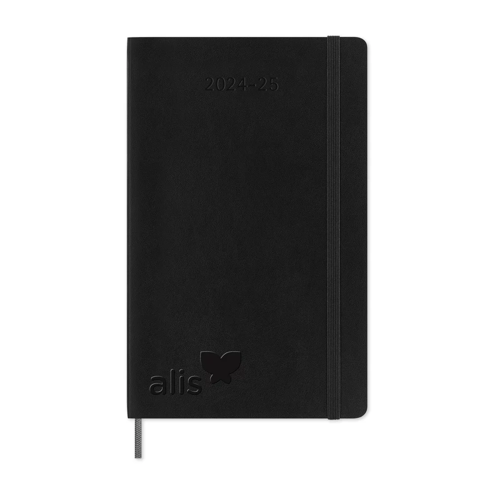 Moleskine® Soft Cover Large 18 Month Weekly 2024-2025 Planner - Black