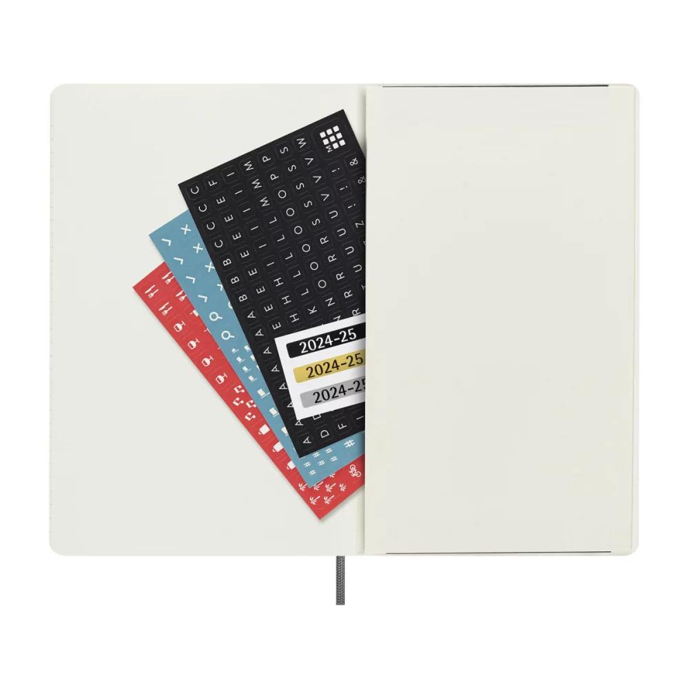 Moleskine® Soft Cover Large 18 Month Weekly 2024-2025 Planner - Black