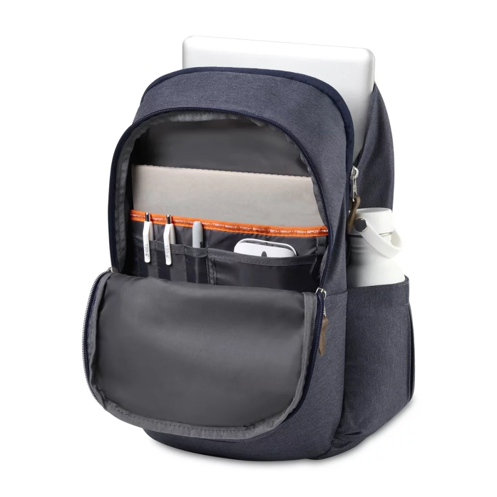 Sac à dos pour ordinateur portable High Sierra® Haidan - Bleu marine chiné