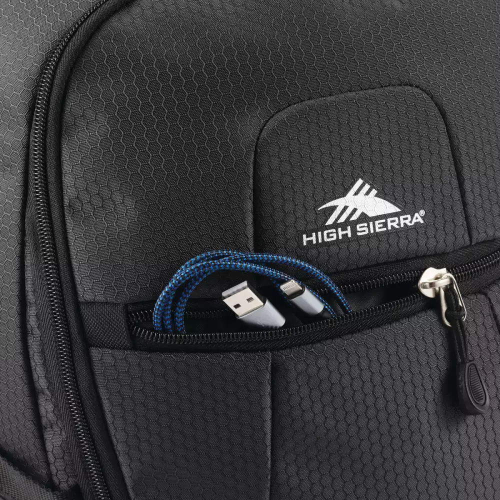Sac à dos pour ordinateur portable High Sierra® Fairlead - Mercure-Noir