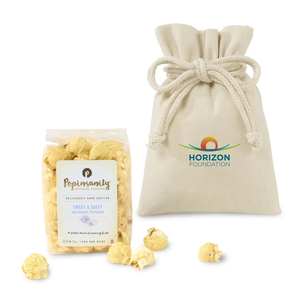 Poppinsanity Sweet & Salty Popcorn Snack Gift Bag - Natural