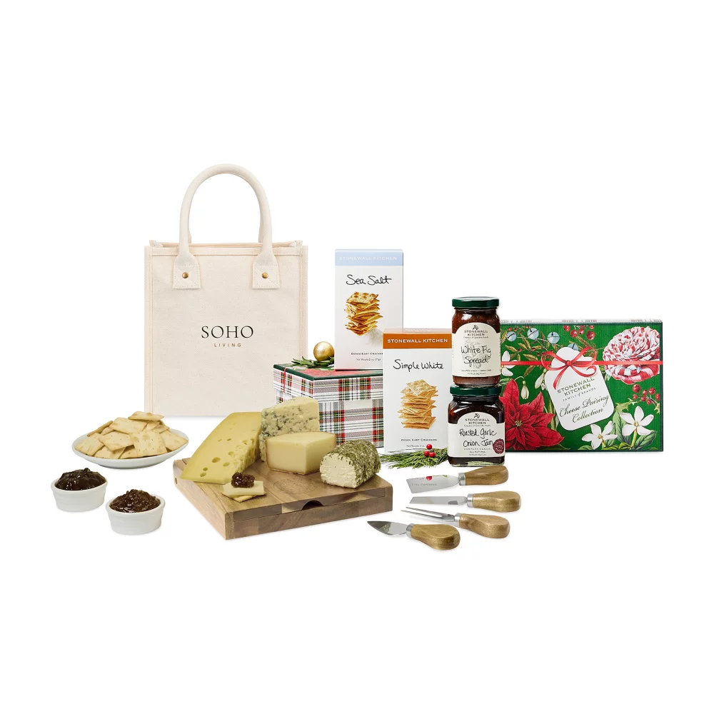 Stonewall Kitchen Holiday Cheese Pairing Gift Set - Natural
