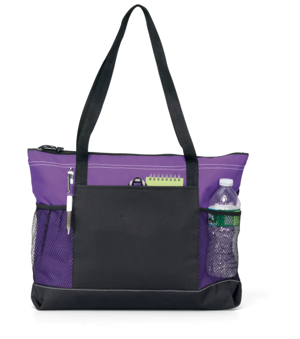 Select Zippered Tote - Purple