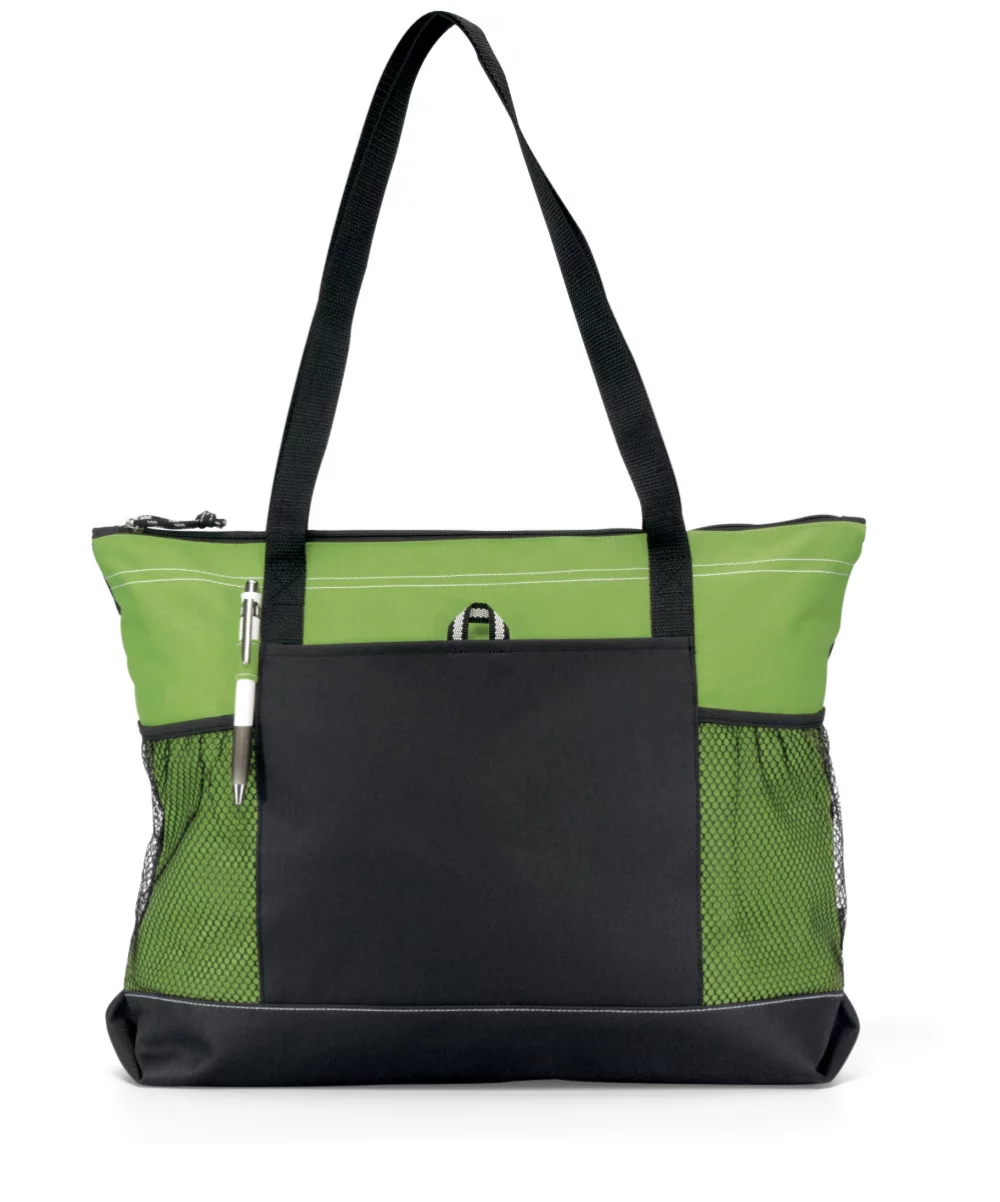 Select Zippered Tote - Apple Green