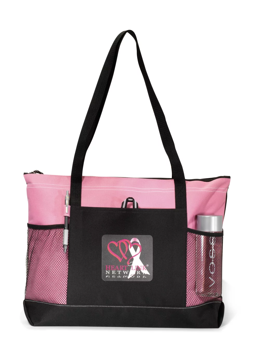 Select Zippered Tote - Peony Pink