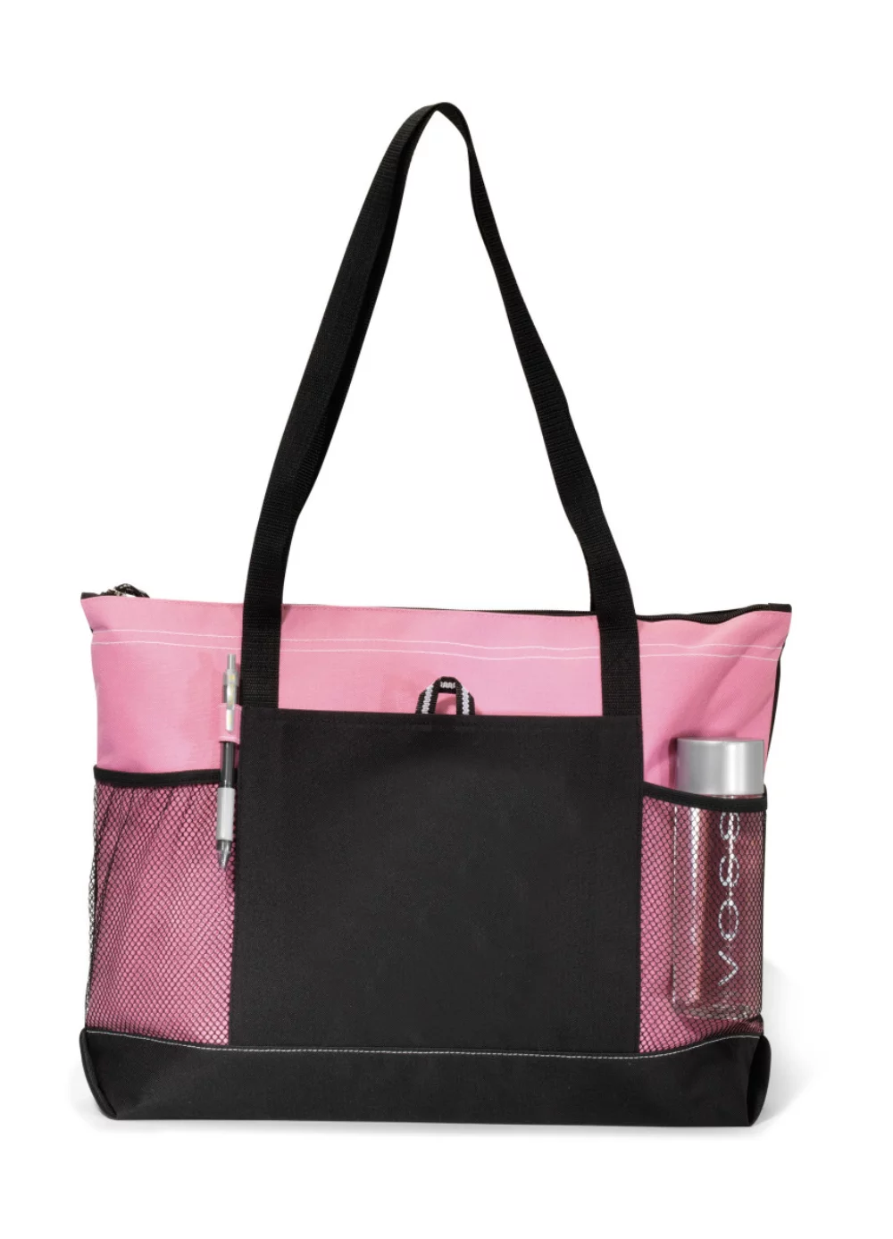 Select Zippered Tote - Peony Pink