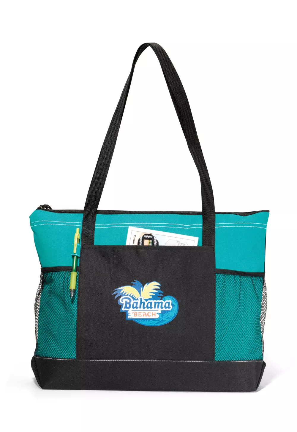 Select Zippered Tote - Turquoise