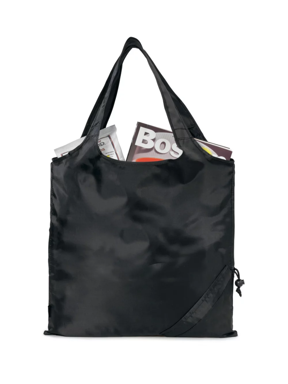 Latitudes Foldaway Shopper - Black