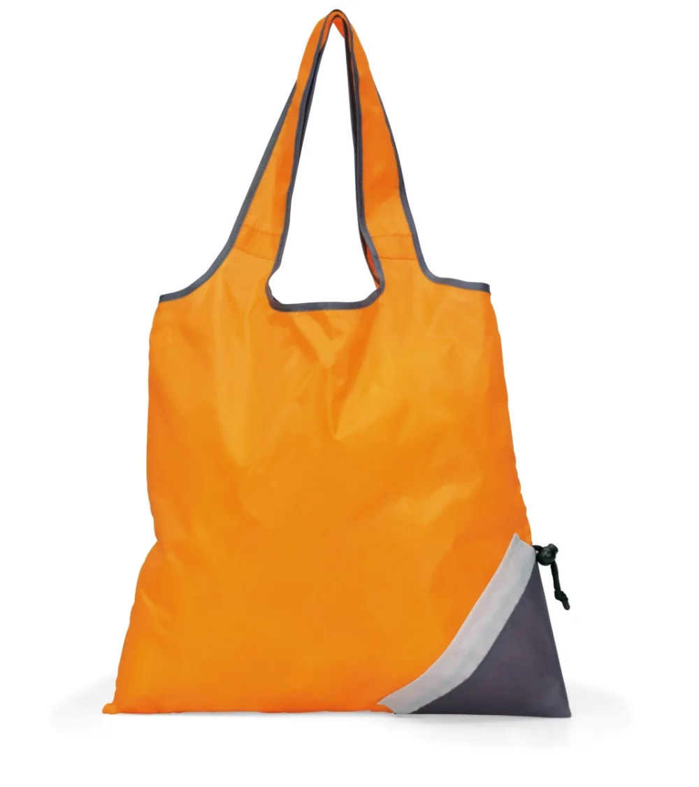 Latitudes Foldaway Shopper - Tangerine Orange