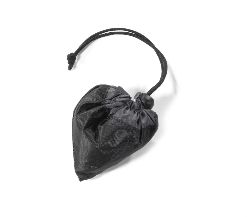 Latitudes Foldaway Shopper - White-Black