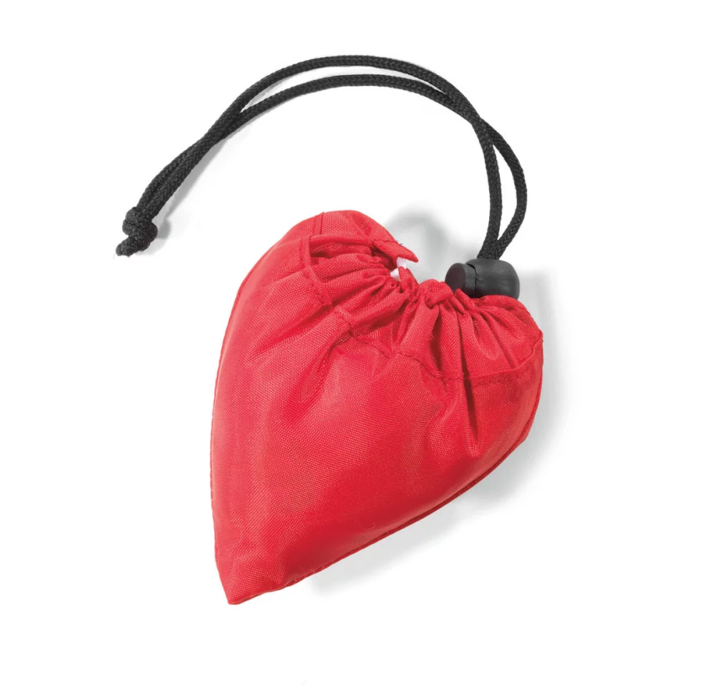 Latitudes Foldaway Shopper - White-Red