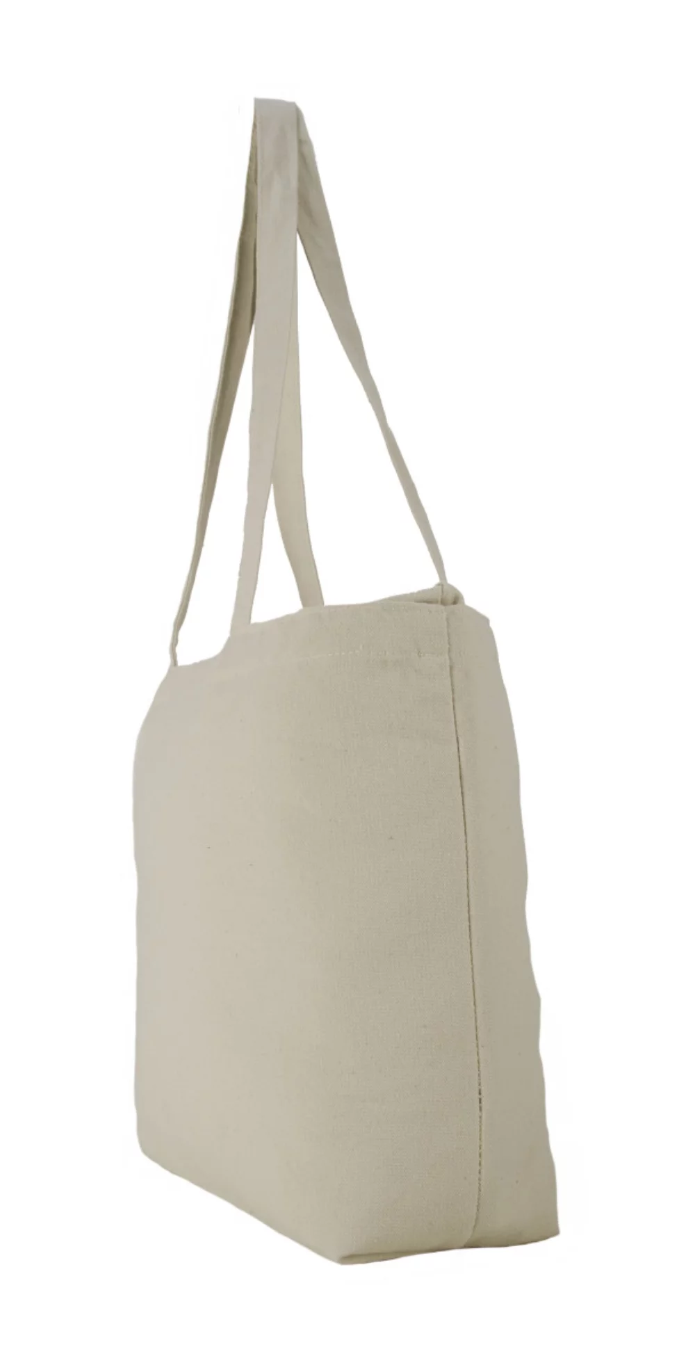 Zippered Tote - Natural