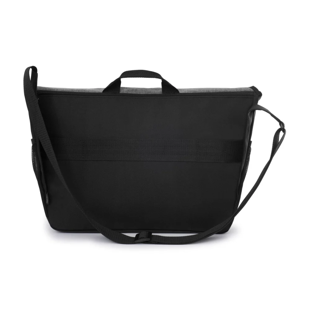 Nova Laptop Messenger Bag - Black-Charcoal Heather