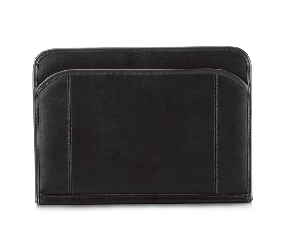 Porte-documents en cuir Global - Noir
