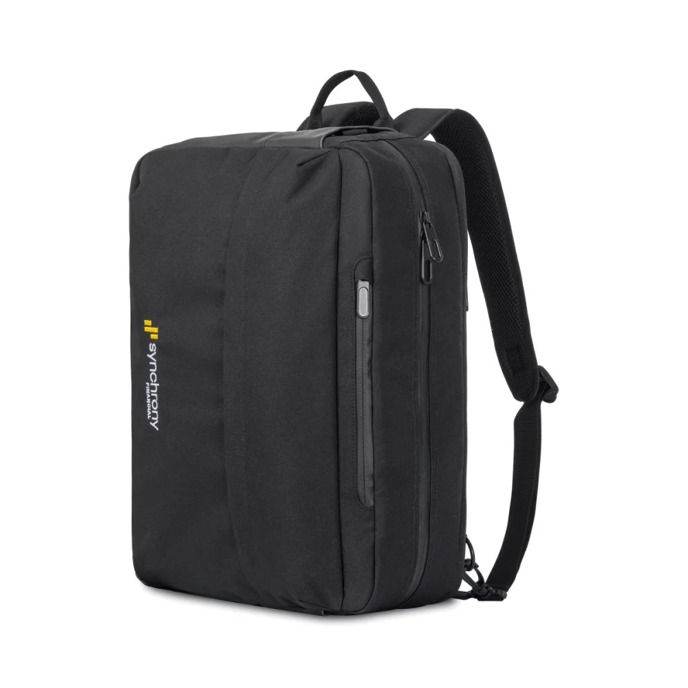Jackson Slim Convertible Laptop Portfolio - Black