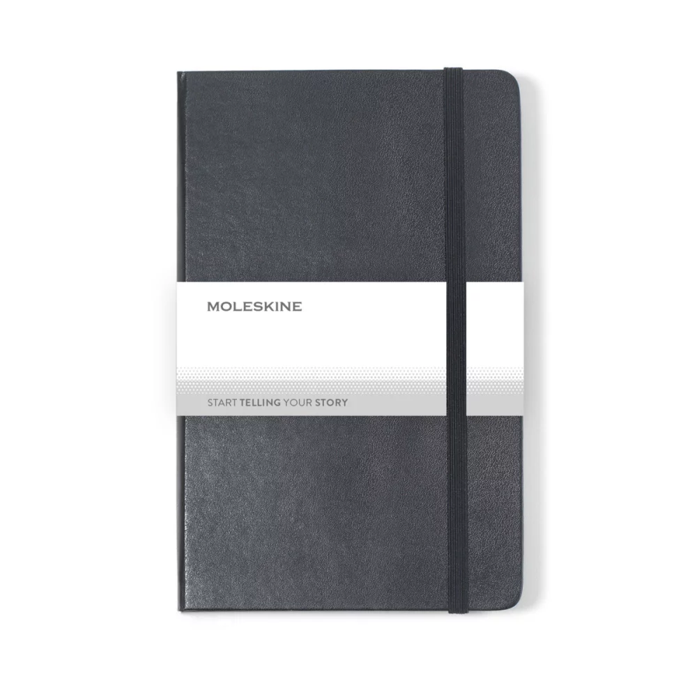 Cahier à couverture rigide Moleskine® - Grand format - Quadrillé - Noir