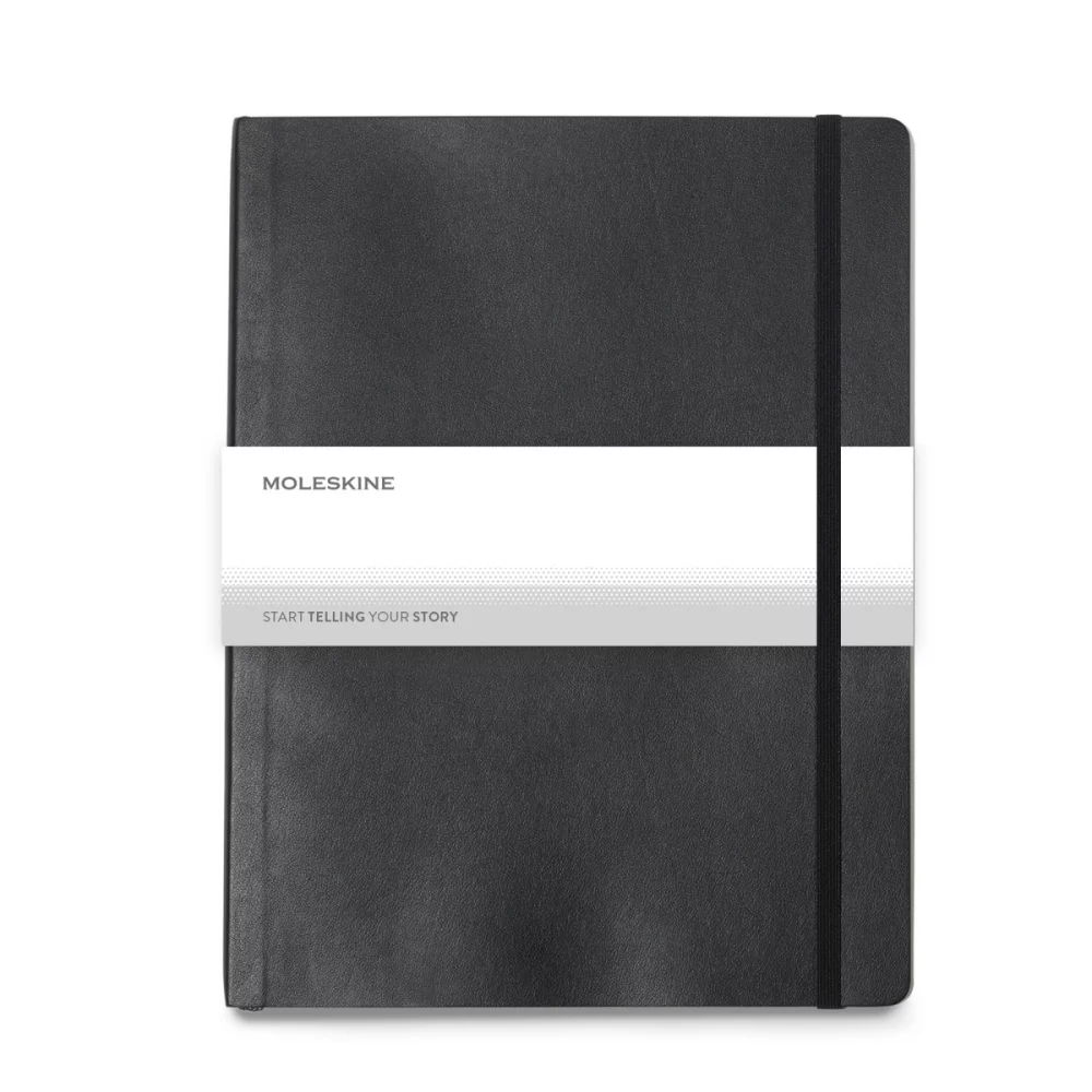 Cahier à couverture souple Moleskine® à lignes - Grand format - Noir