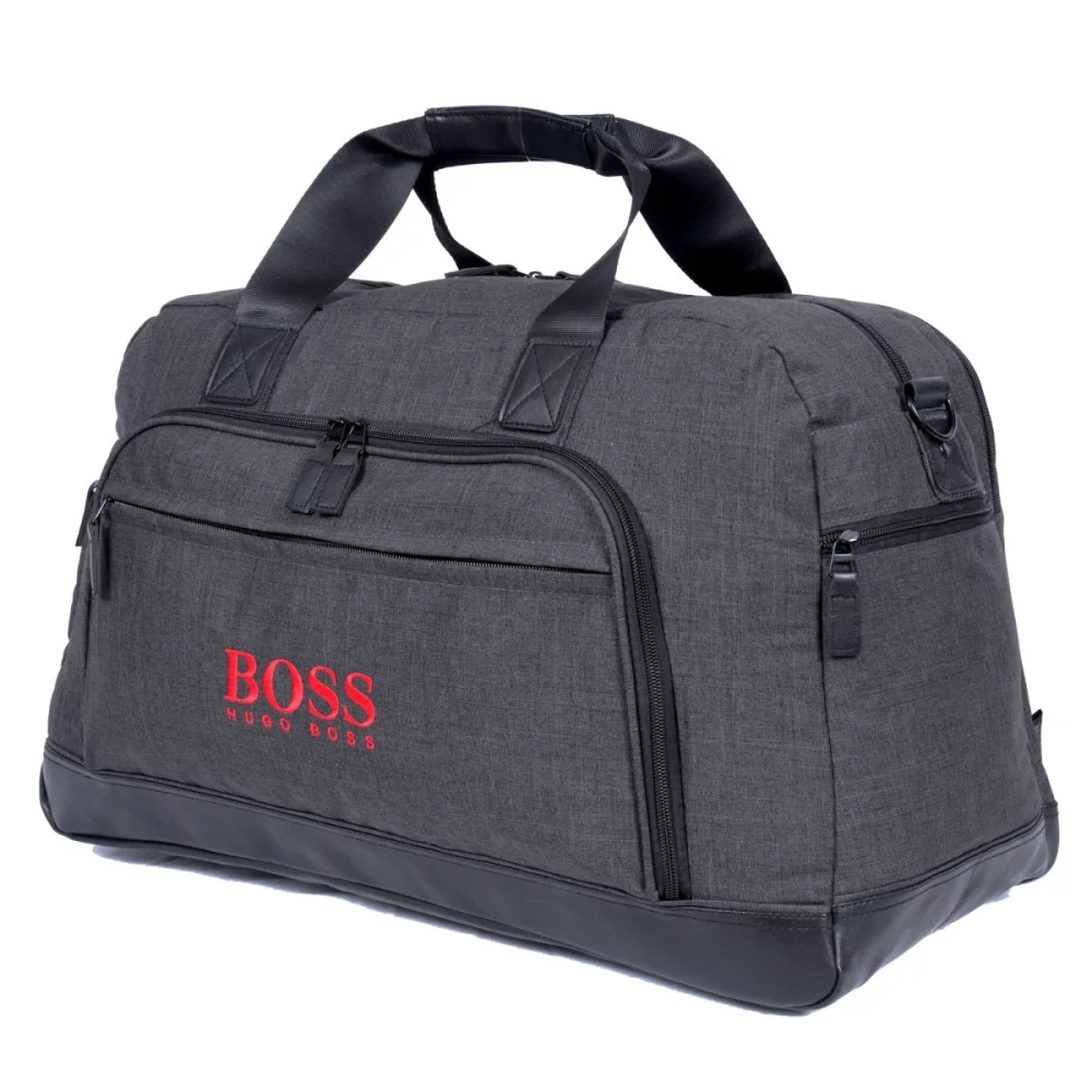 Heritage Supply Tanner Travel Duffel - Charcoal Heather-Black
