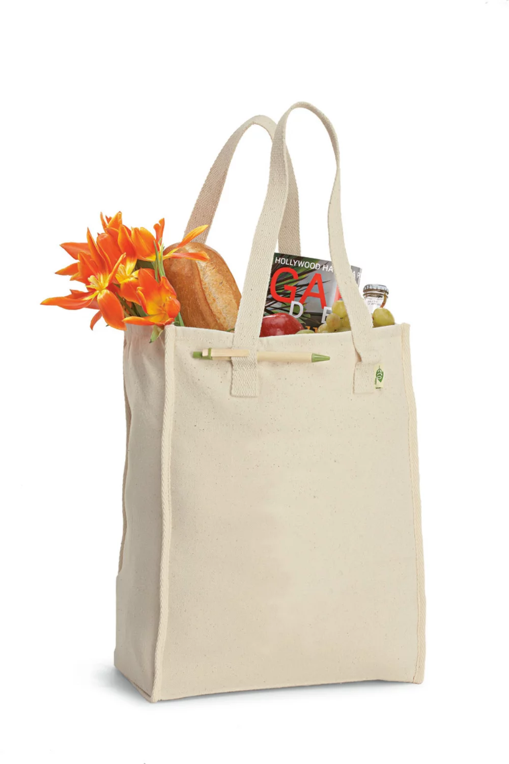 Sac cabas en coton recyclé AWARE™ - Naturel