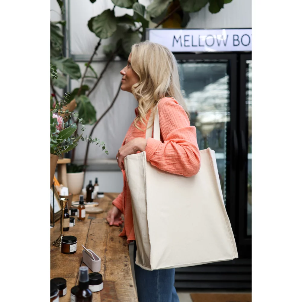 AWARE™ Recycled Cotton Market Tote Bag - Natural