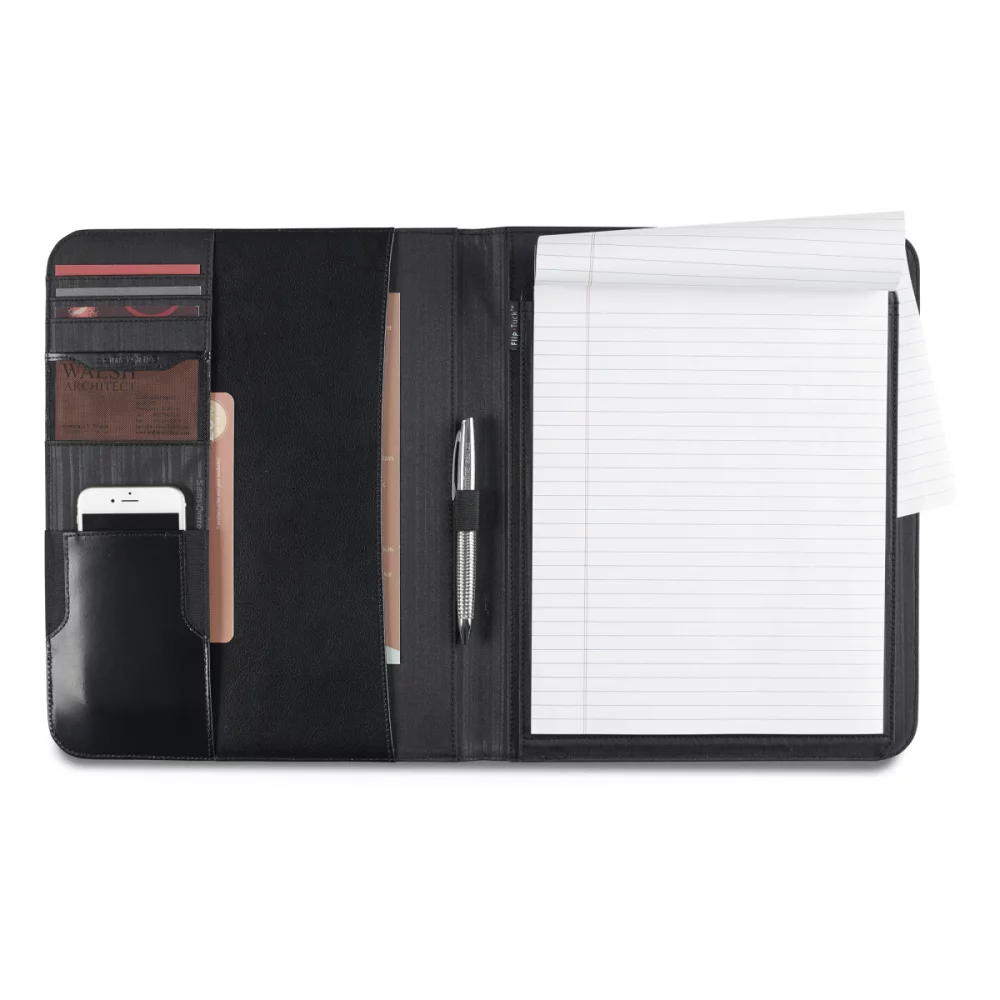 Samsonite Peyton Leather Writing Pad - Black