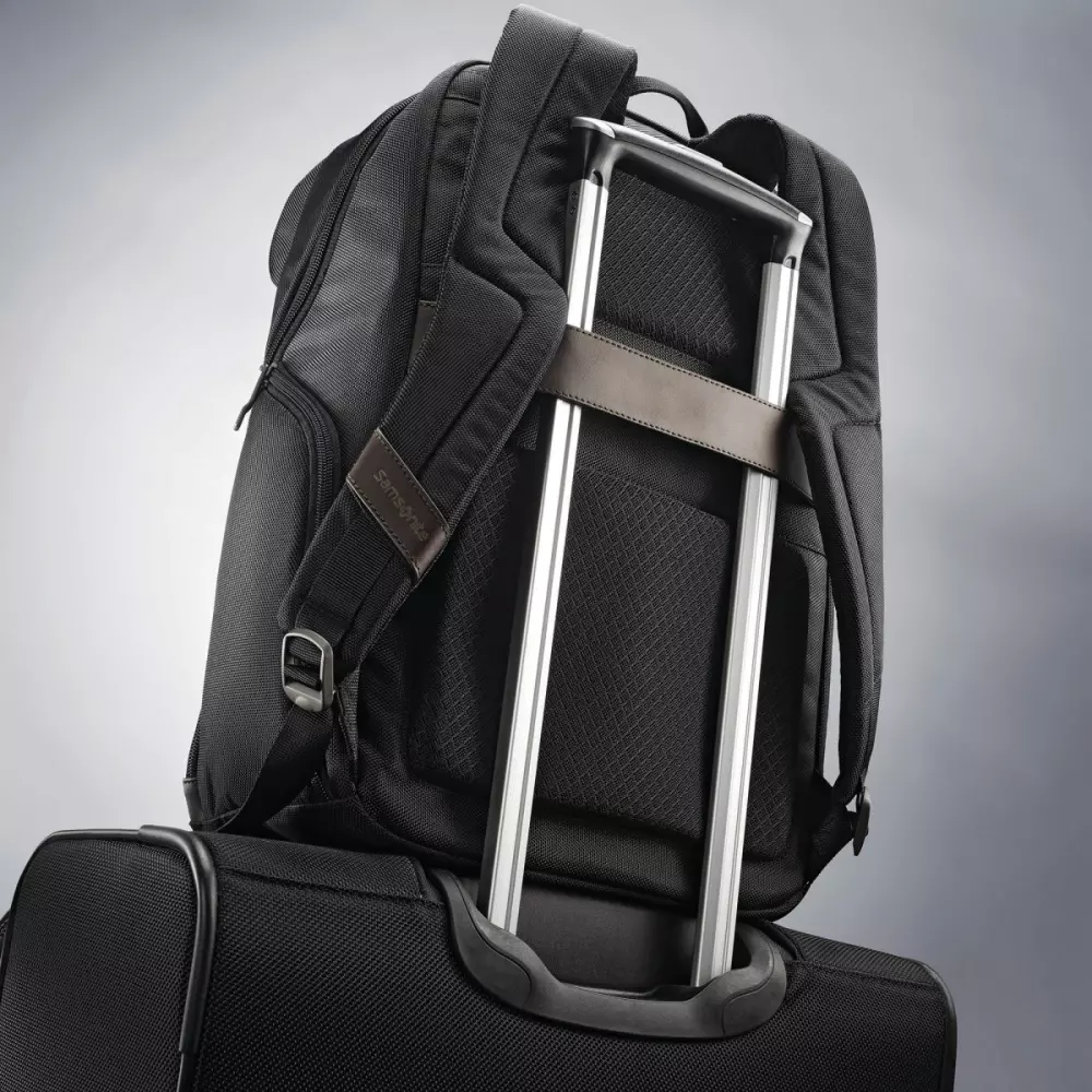 Samsonite Kombi Large Backpack - Black-Brown