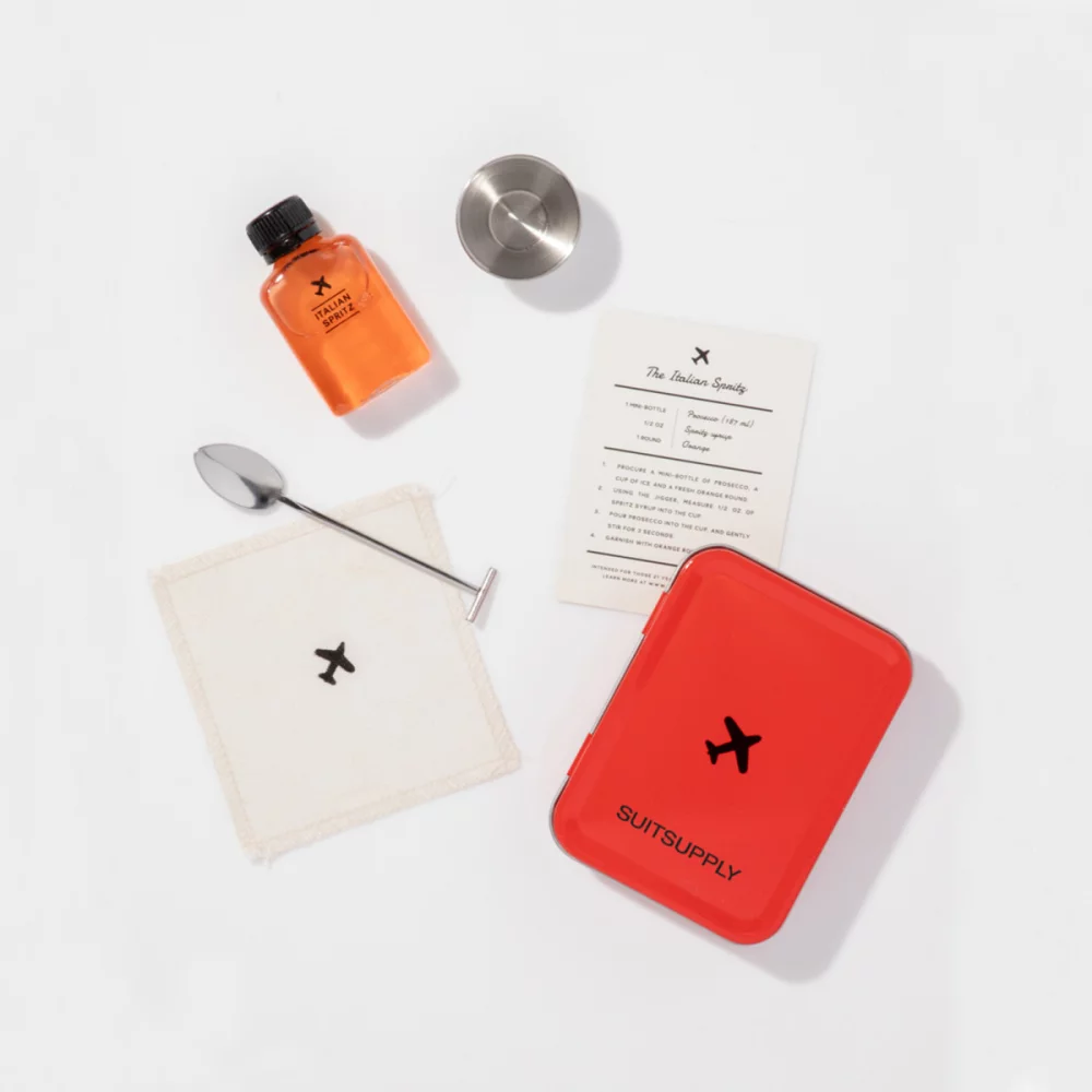 Kit de cocktail pour l'heure du happy hour virtuel W&P - Spritz italien - Rouge