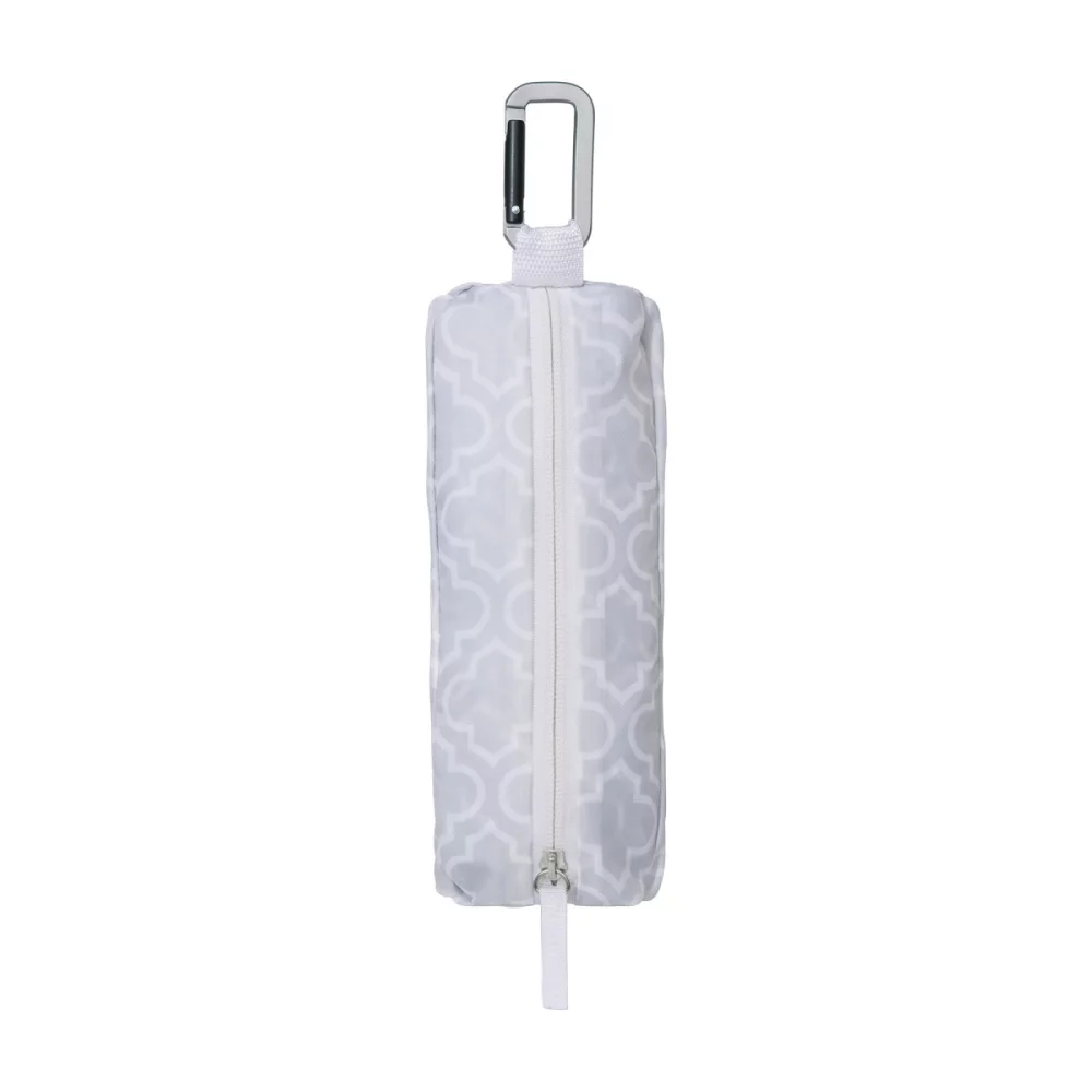Riley Large Patterned Tote - Light Grey Moroccan Pattern