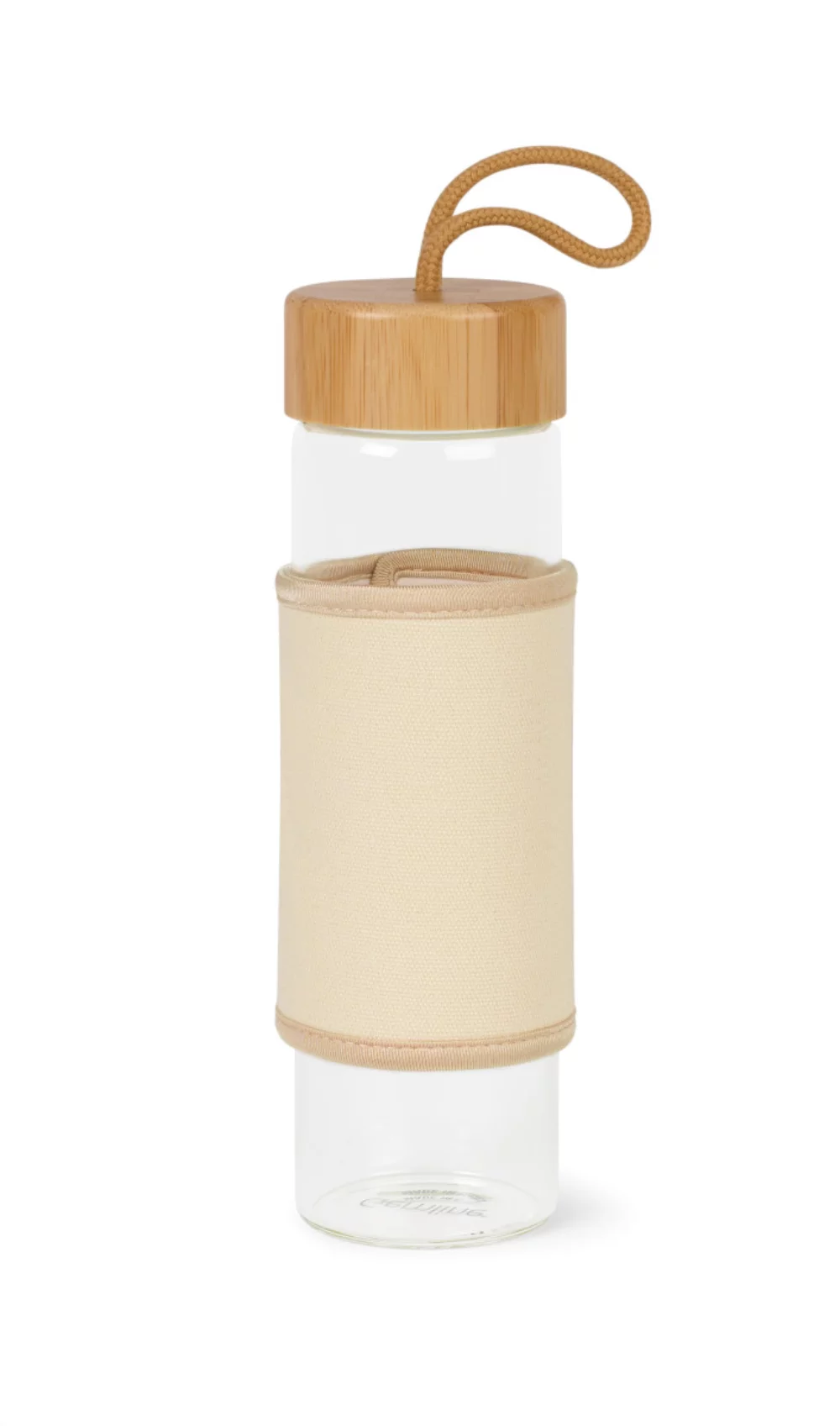Bouteille en verre de bambou Sérénité - 18,5 oz - Naturelle