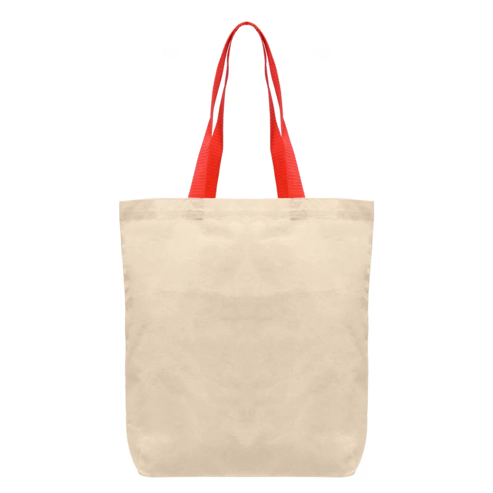 Tonga - 5 oz Natural Cotton Tote w/ Color Straps