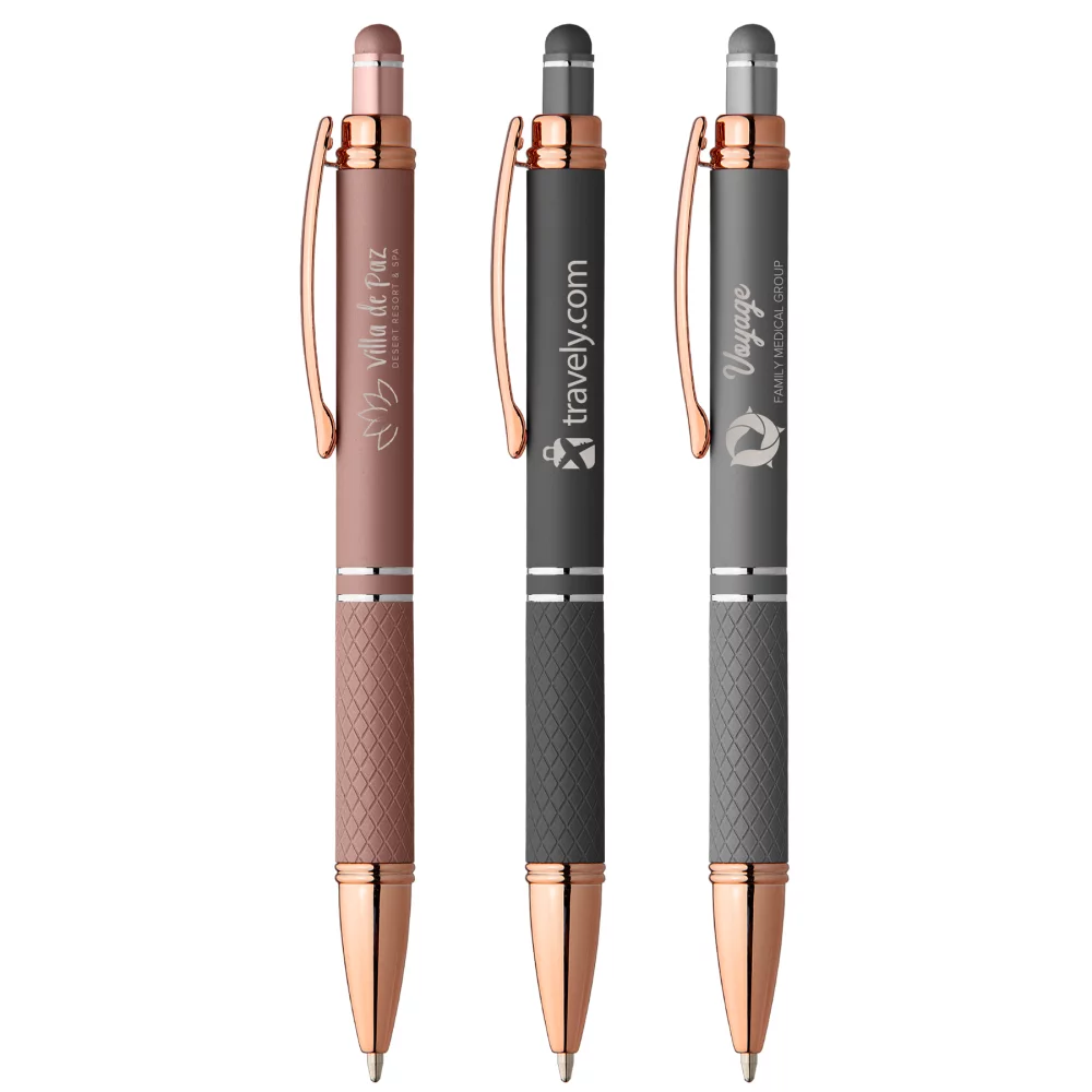 Stylo métallique Phoenix Softy Rose Gold avec stylet