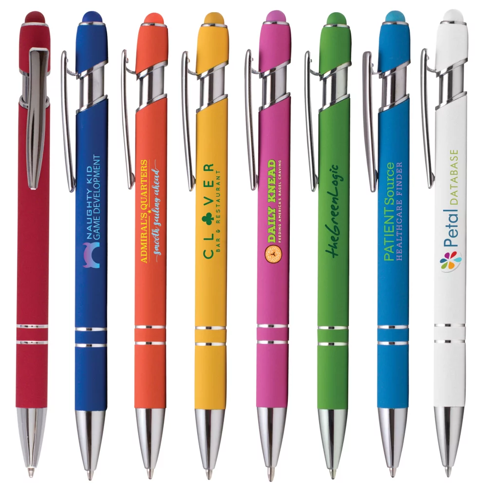 Ellipse Softy Brights avec stylet - ColorJet - Stylo métallique en couleur plein