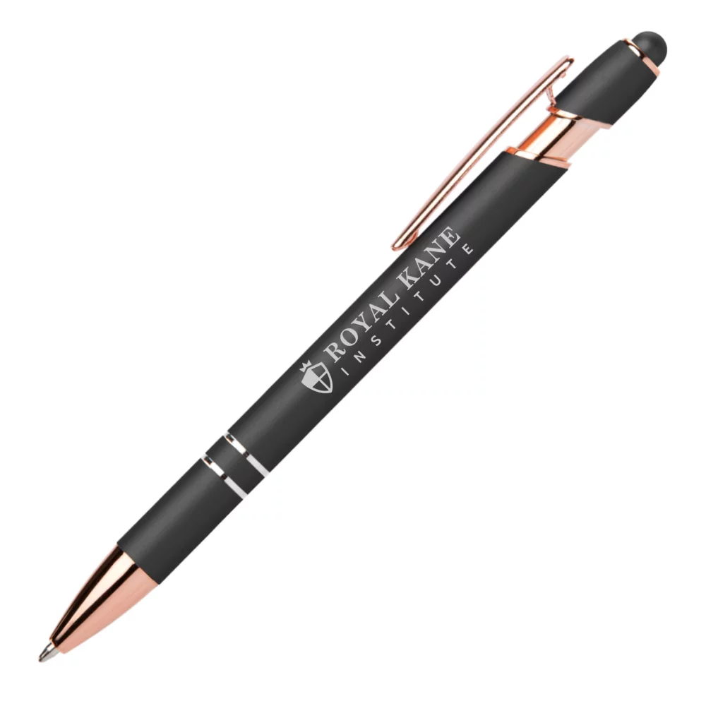 Stylo Ellipse Softy Rose Gold Métallique avec Stylet - Laser