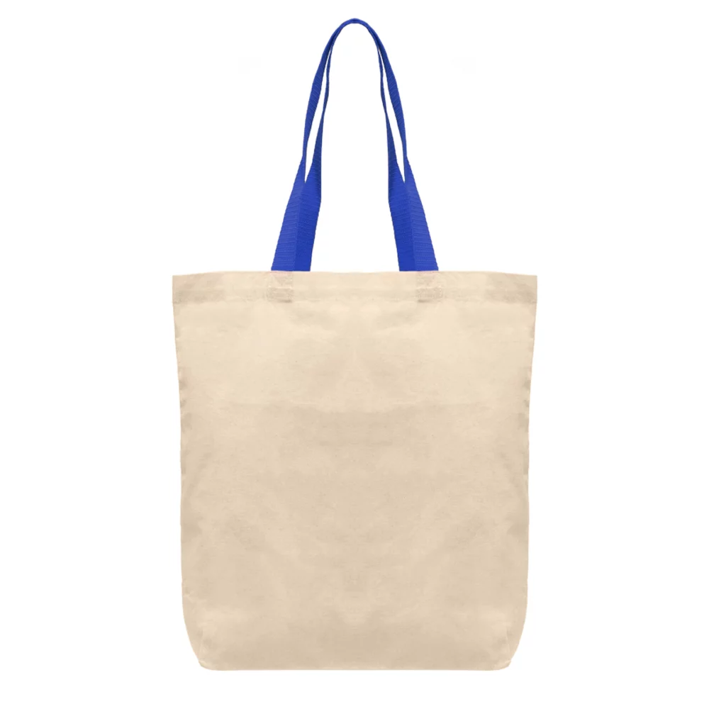 Tonga - 5 oz Natural Cotton Tote w/ Color Straps - ColorJet