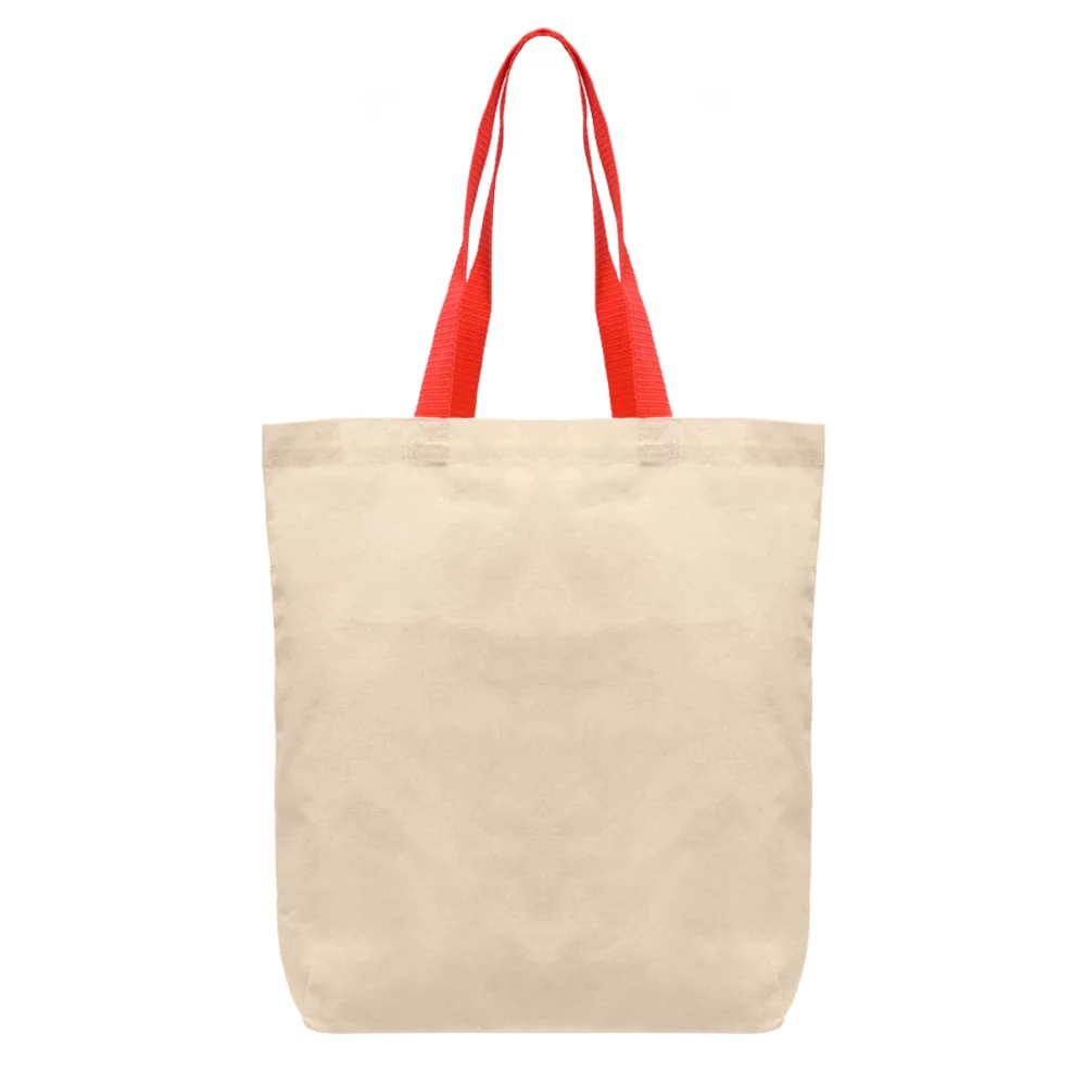 Tonga - 5 oz Natural Cotton Tote w/ Color Straps - ColorJet
